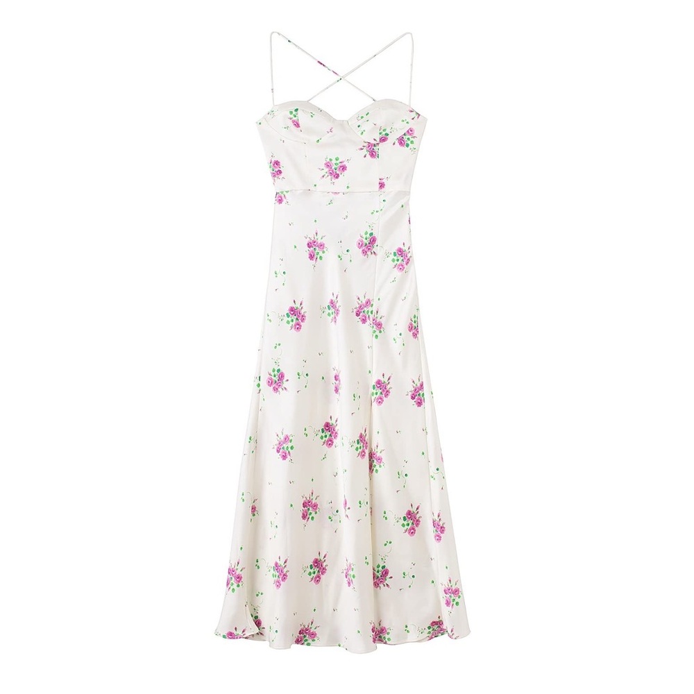 Zara Satin Maxi Dress